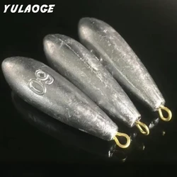 5PCS/bag fishing weight sinker lead sinkers Leaf Ring Pendant lead sinkers fishing fishing accessories water drop Pendant