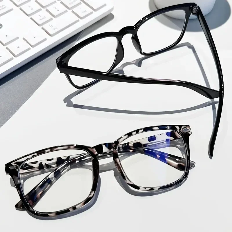 1/3pcs Square Anti Blue Light Glasses Transparent Blue Light Blocking Eyewear Simple Computer Optical Eyeglass for Women