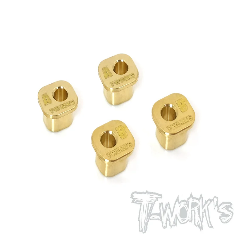 

Original T works TO-271-MP10 Brass Rear Hub Insert A&B Each 2pcs. ( For Kyosho MP10 ) Rc part