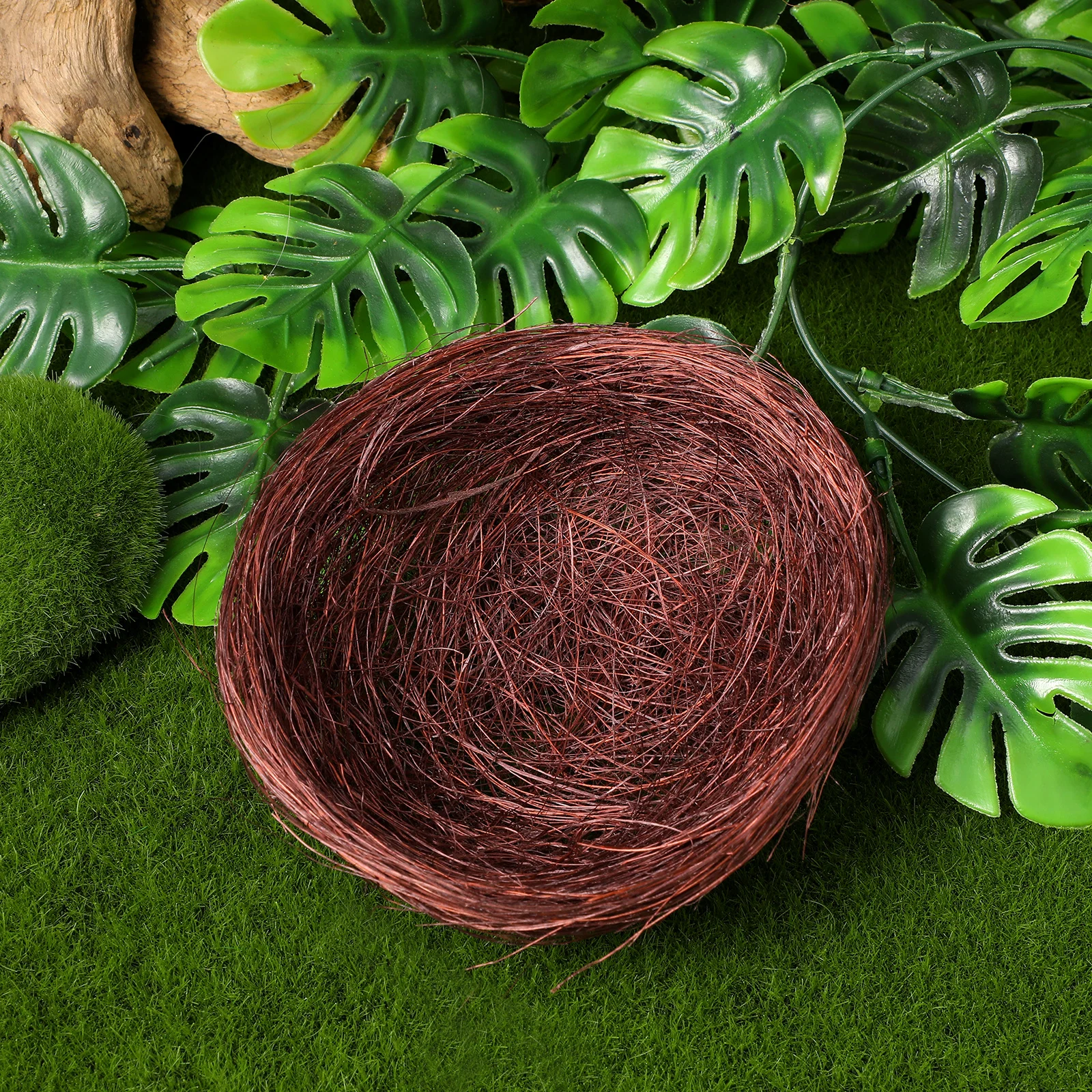

10Pcs Bird Nest Decor Premium Thread Handwoven Natural Artificial Nest for Birds Comfortable Wear-Resistant Breeding Shelter