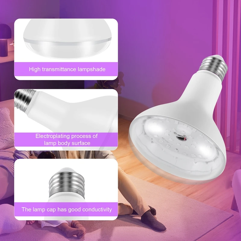 E26 15W lampada UV ultravioletta lampadina nera lampada di rilevamento fluorescente 220V/110V Home DJ Party Decoration
