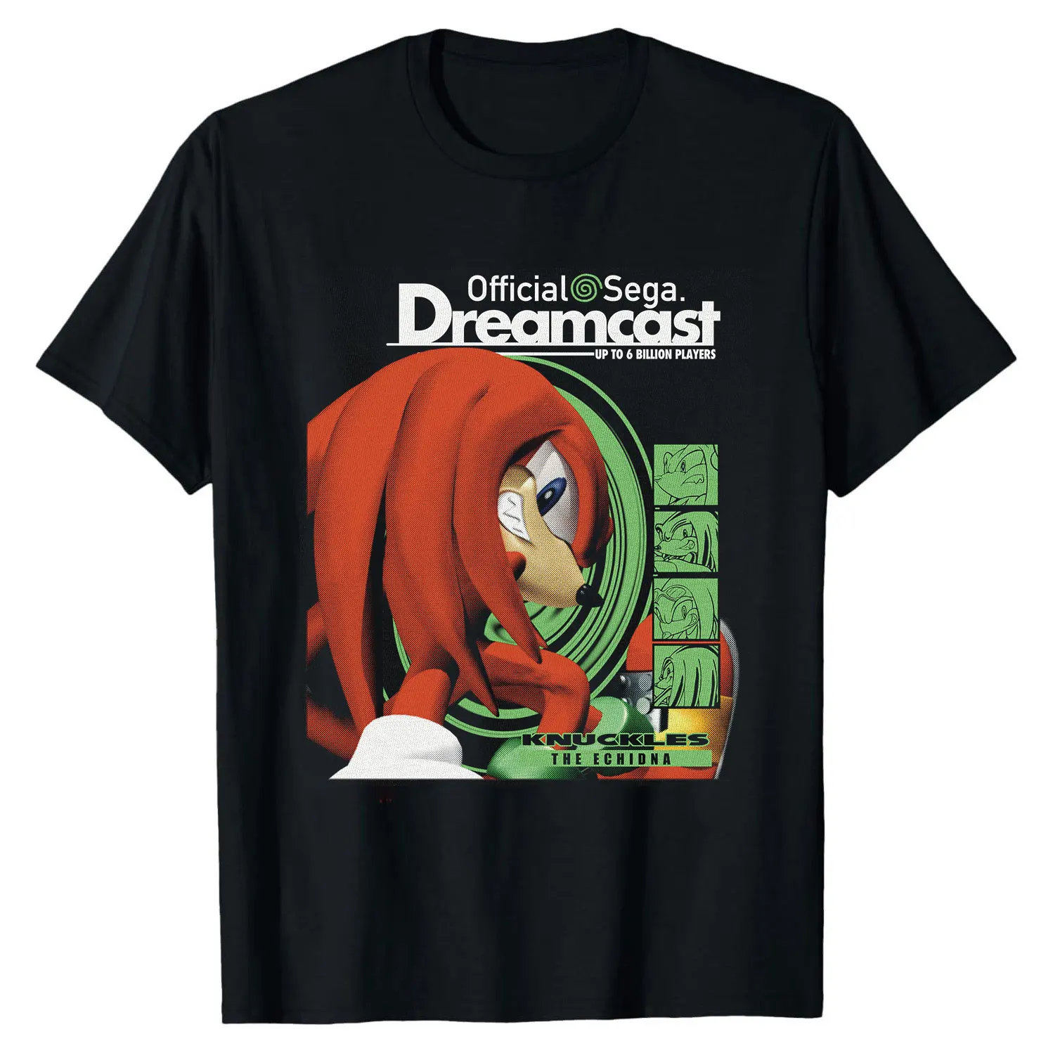 

Knuckles the Echidna Sonic The Hedgehog Cute Gift t shirt for Anime lover 1220 Cartoon Graphic Tee Y2K clothes All size Tops
