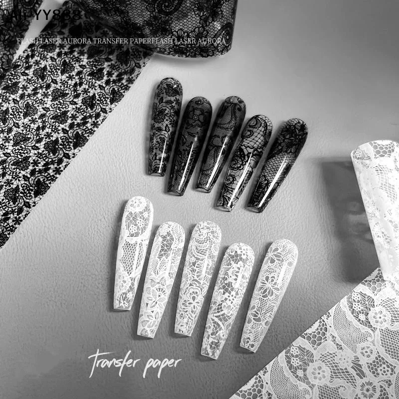 【YY8】10 ม้วนฟอยล์ลายดอกไม้เซ็ก - Transfer Paper Carbon บทวิจารณ์และราคา