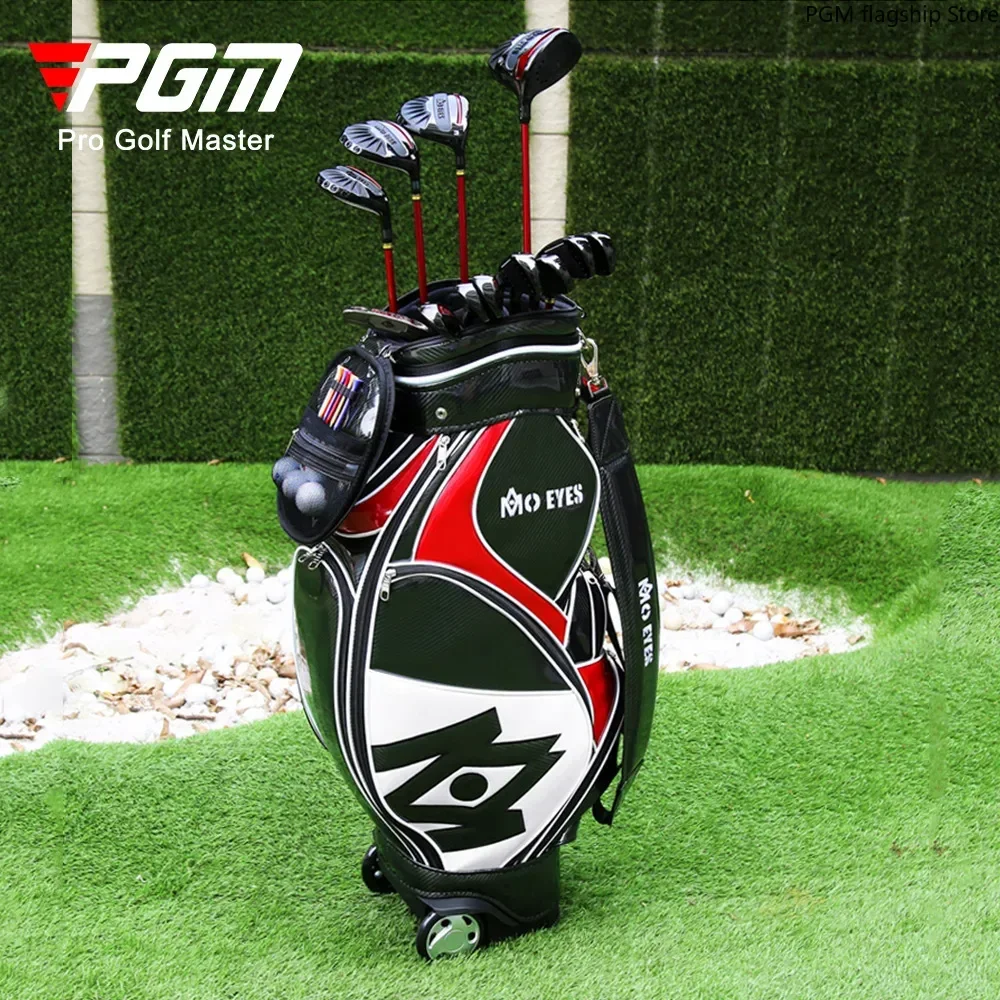 PGM-impermeável PU Golf Bag, companhia aérea verificado Club Bag, Soft Ball Cap, Crystal, QB058, Novo