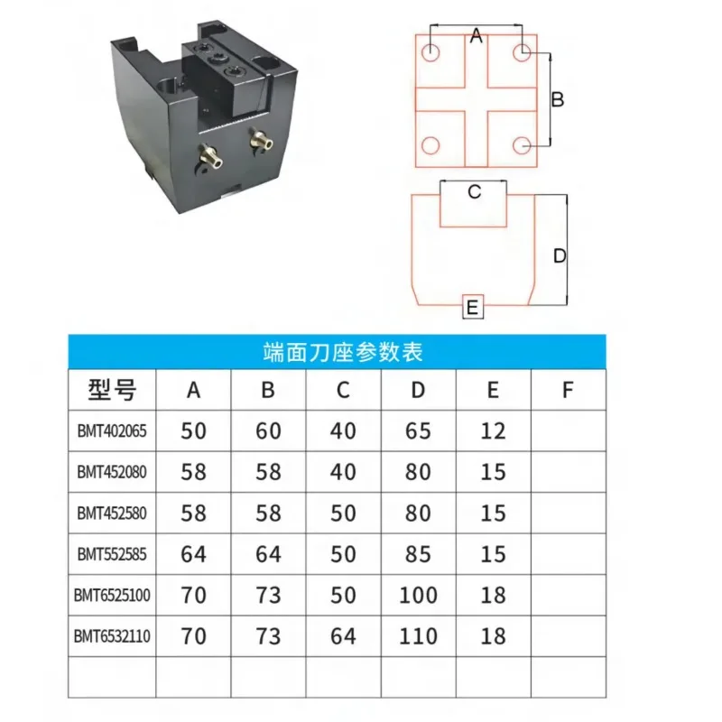 Portautensili fisso serie BMT composita per fresatura auto Portautensili per torre portautensili per tornio con diametro esterno di alesatura
