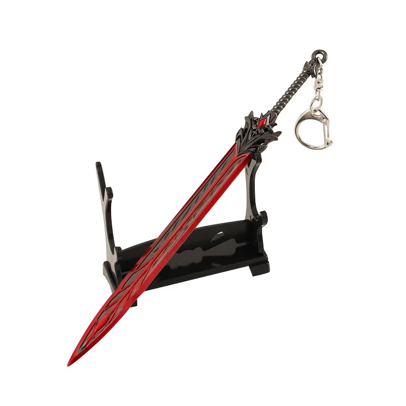 : Bladepoint Weapon Sura Sword Game Peripheral Metal 17cm Samurai Sword Keychain Weapon Model Decoration Crafts Gift Toys