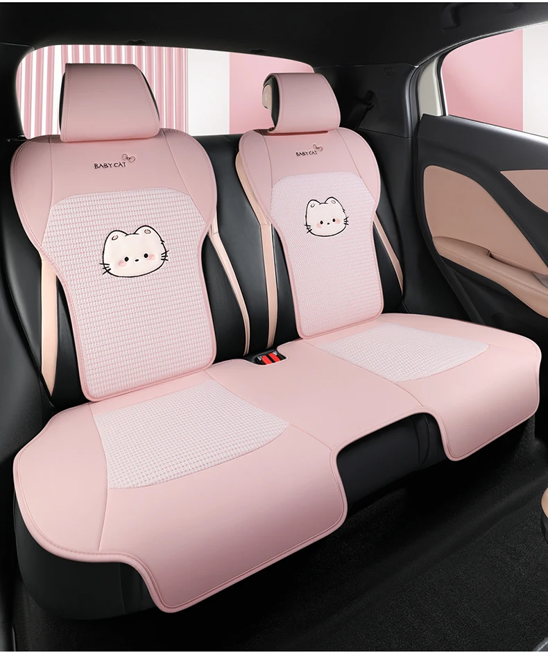 Custom 4‑seat Semi‑Surrounded Mixed PU Leather Fabric Seat Covers for BYD Dolphin Surf Dolphin Mini Atto 1 Seagull Auto Use