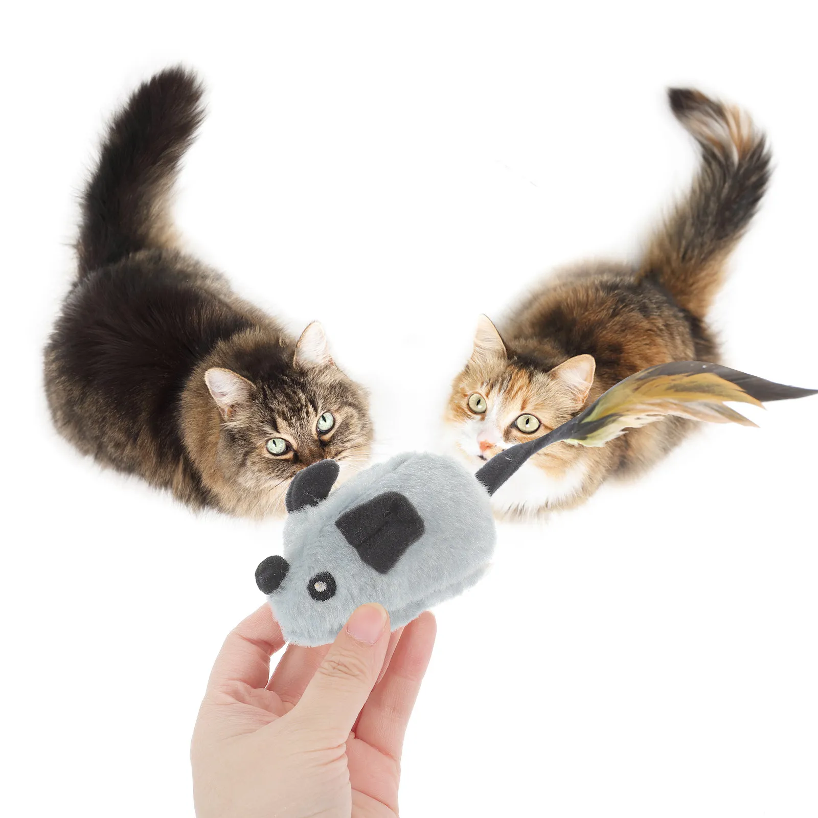 

Interactive Cat Mouse Automatic Moving Mouse Plaything for Indoor Cats Chewing Catching Exercise Mice Cat Supply