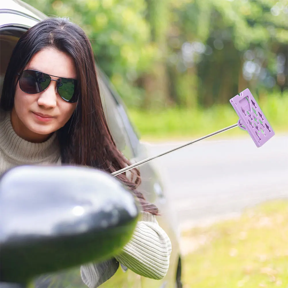 

2pcs Telescopic Vehicle Parking Card Holder Adjustable Car Toll Swiping Tool Durable Contactless Payment Rod Quick Installation