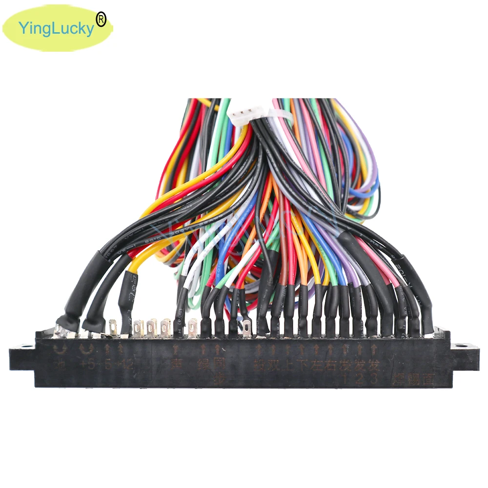 Jamma 28-Pin Harness with 5 and 6 Action Button Wires for Arcade Games Sanwa Joysticks Arcade Game Cabinets / Pandora Boxes