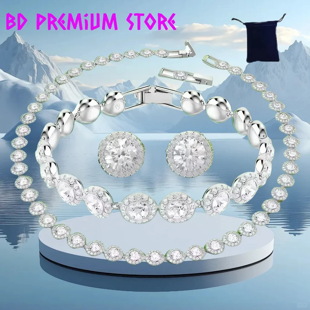 

Customized Aristocratic Style, Classic Round Diamond Series, Multi Colored Optional Jewelry Set.