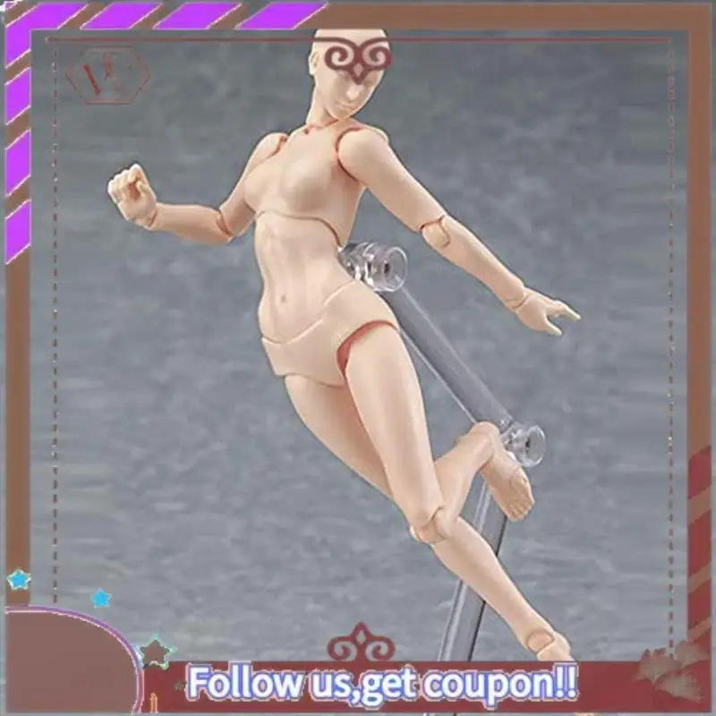 ABBG-Body Doll, Artists Manikin Blockhead Jointed Mannequin Drawing Figures Male+Female Set