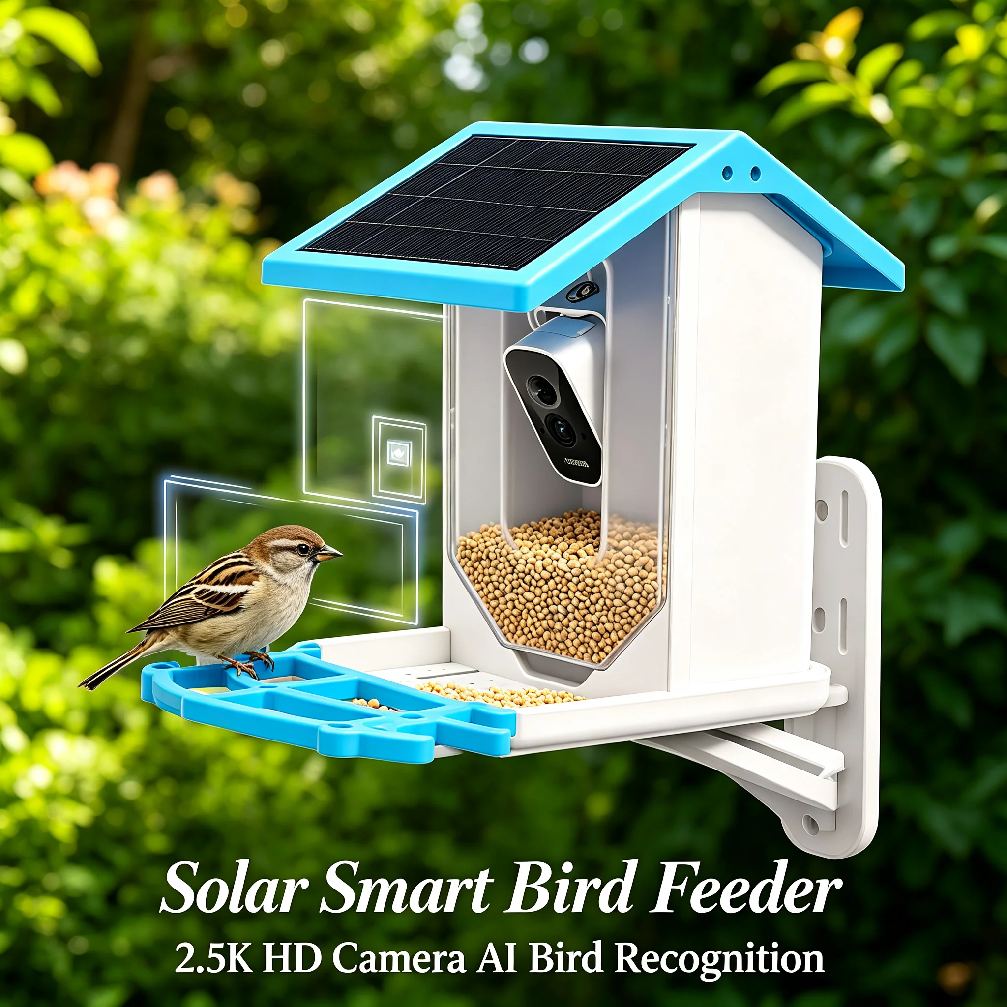 Solar Powered Bird Feeder with - Outdoor Power Distribution Panel ulasan dan harga