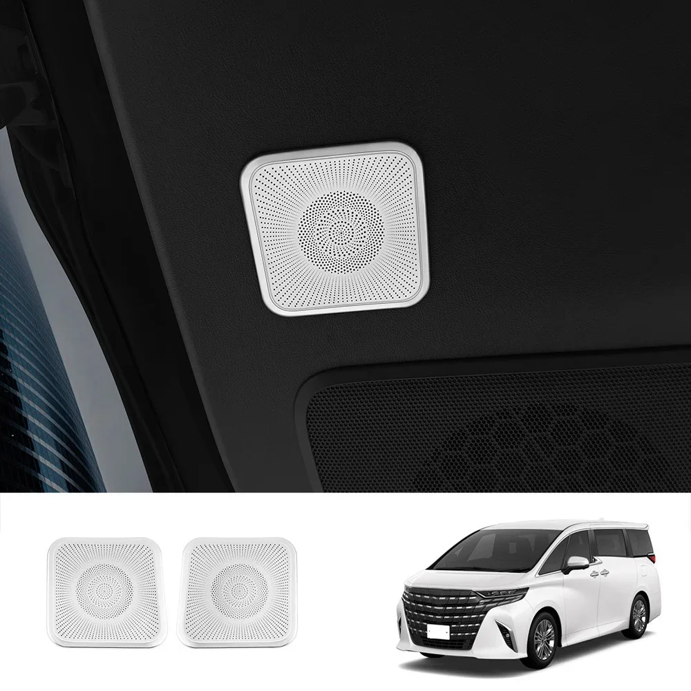 

For Toyota Alphard Vellfire 40 Series 2023 2024 Car Accessories Rear Door Trunk Car Speaker Audio Loudspeaker Cover Trim Styling