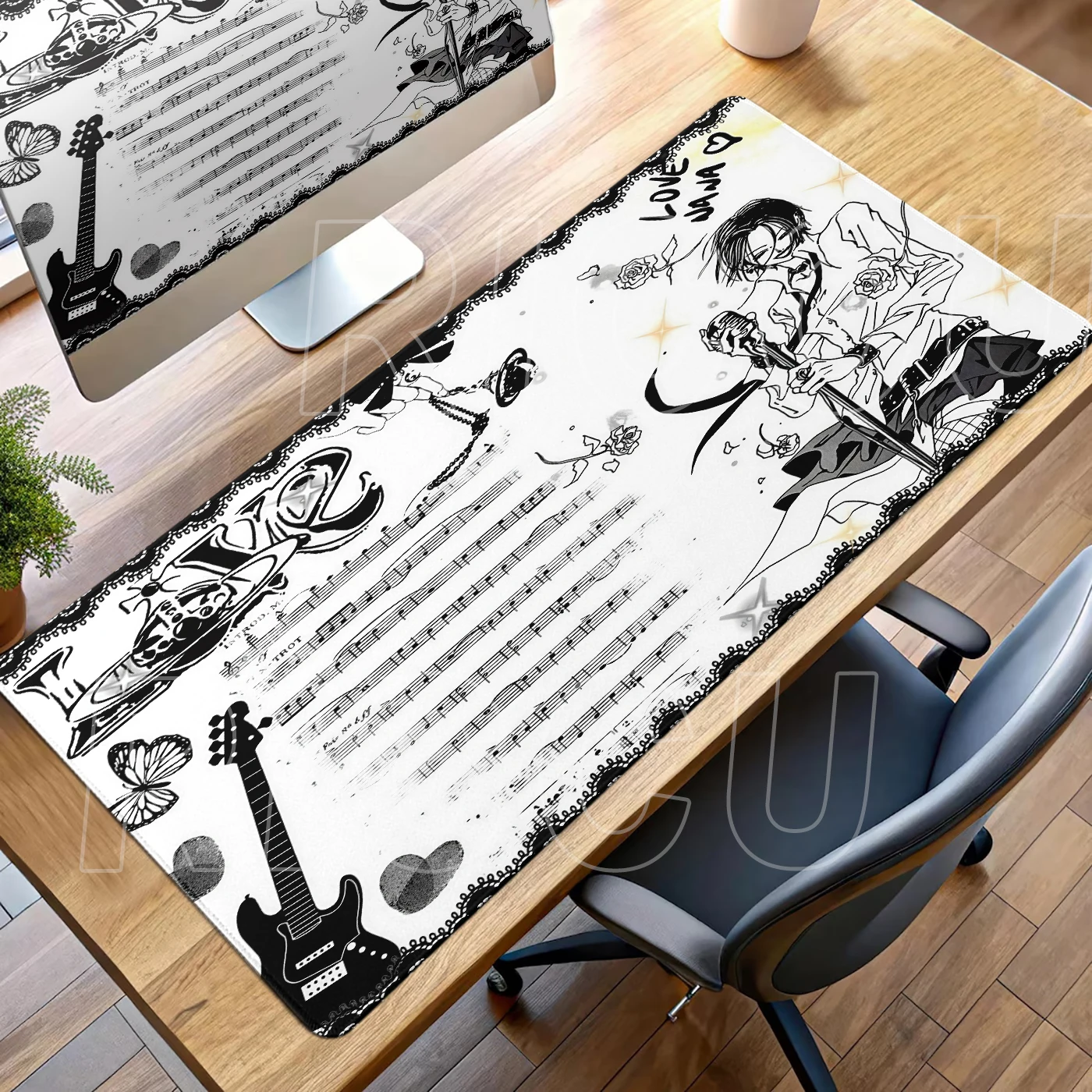 

Anime Gamer Nana Mousepad PC Accessories Desk Pad XXL Laptop Mousemat Gaming Pads Office Keyboard Mouse Pads E-Sports Carpet Rug