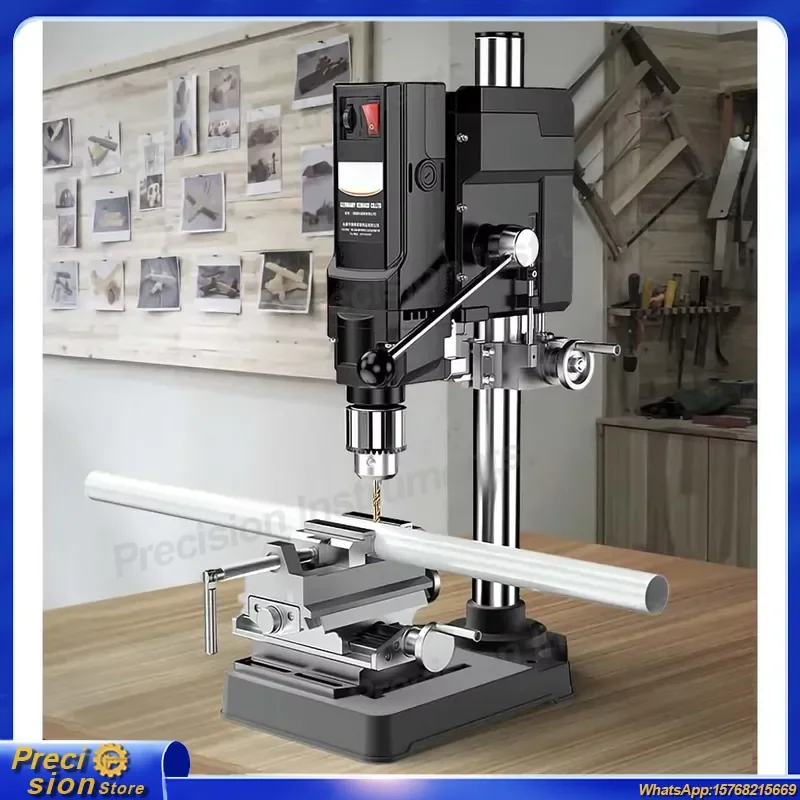 

710W Bench Drill for DIY Projects High Precision Portable Multifunctional Drilling Machine for Wood Metal Plastic Workbench