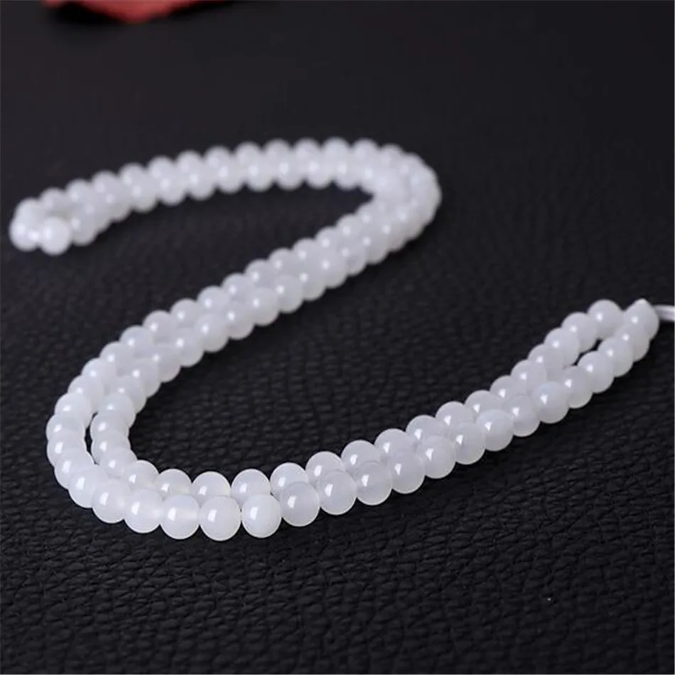 

8mm 108 Natural Hetian jade beads Gemstone mala Lucky Necklace Men Women Bohemian Cuff Bangle Trendy Yoga Mala Wrap Prayer