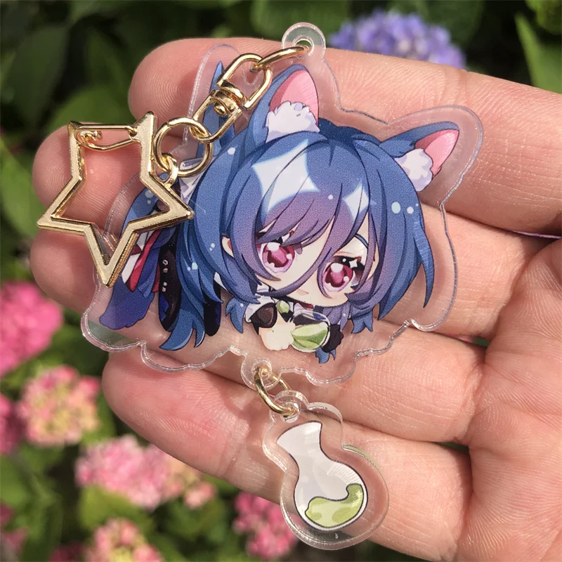Game Honkai: Star Rail Arlan Silver Wolf Bronya Clara Herta Welt Yang Sampo Keychain Accessories Cosplay Pendant Prop Badge