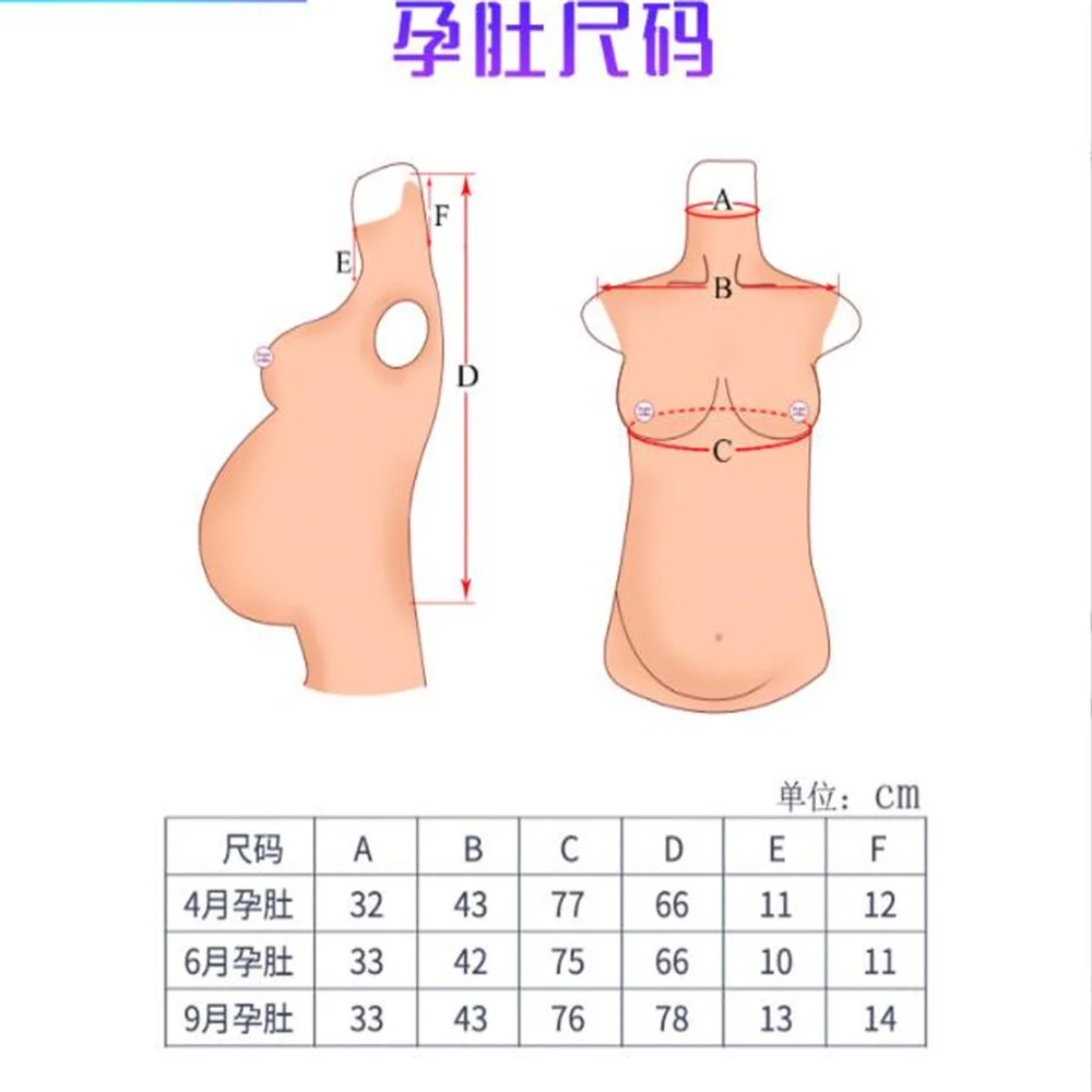 Silicone Mannequin for Pregnant Women, Artificial Female Swimsuit, 3 Styles, Fake Belly, Silica Gel, Triangle Cloth, E004