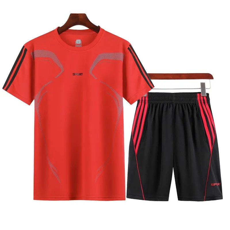 

2025 sports suit quick drying breathable white and black color blocking simple casual sports exercise