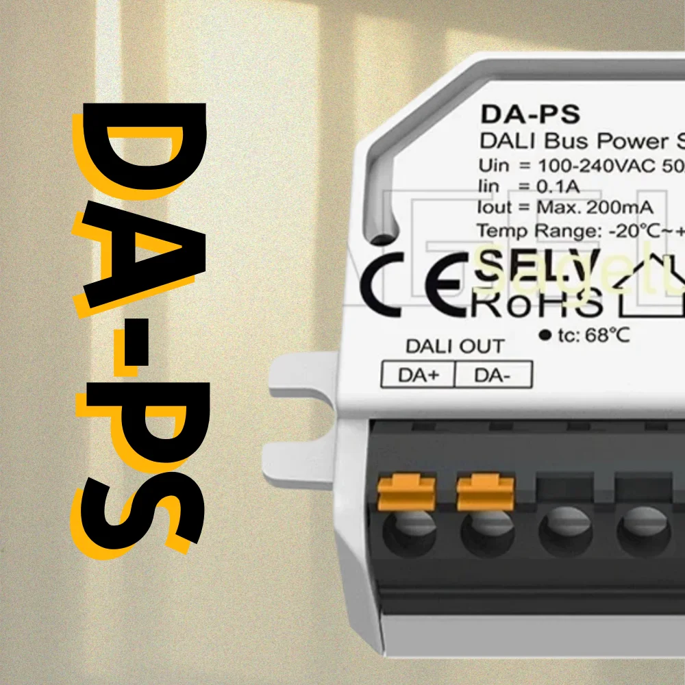 

200mA Skydance DA-PS Mini DALI Bus Power Supply AC110V 220V 230V Current SELV safety standard Applied to DALI bus power supply