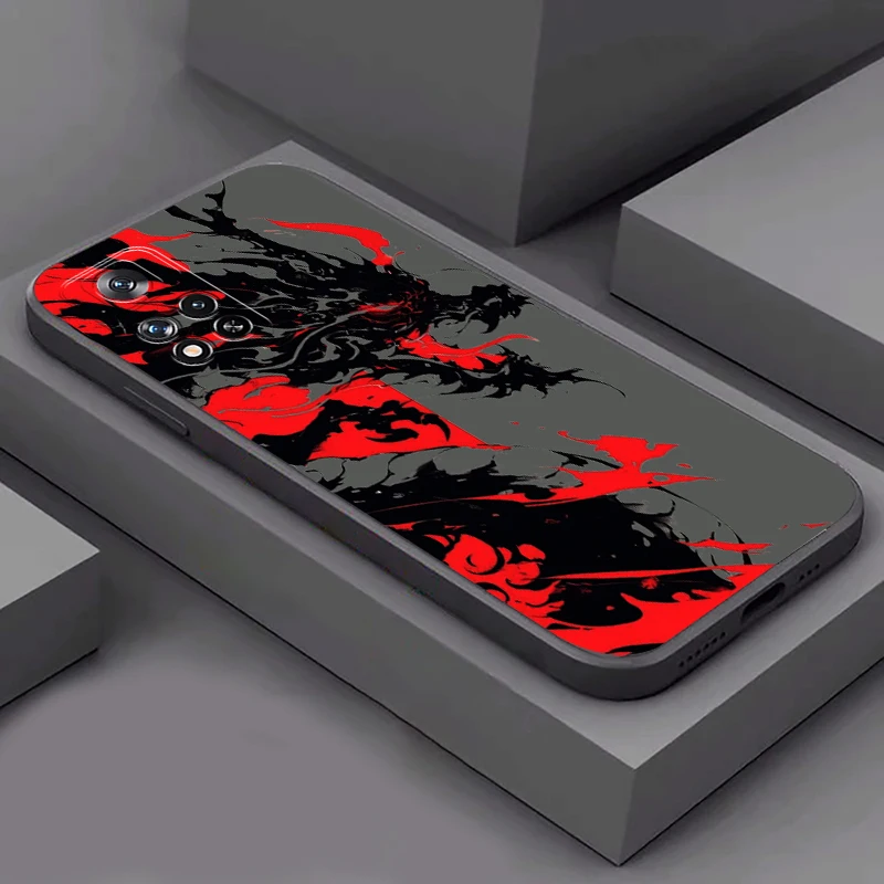 الصينية الإلهية التنين قضية الهاتف ل Xiaomi Redmi 13C 5G 12 12C 10X 10C 10 9 9A 9C 9AT 8 8A السائل سيليكون الظهر