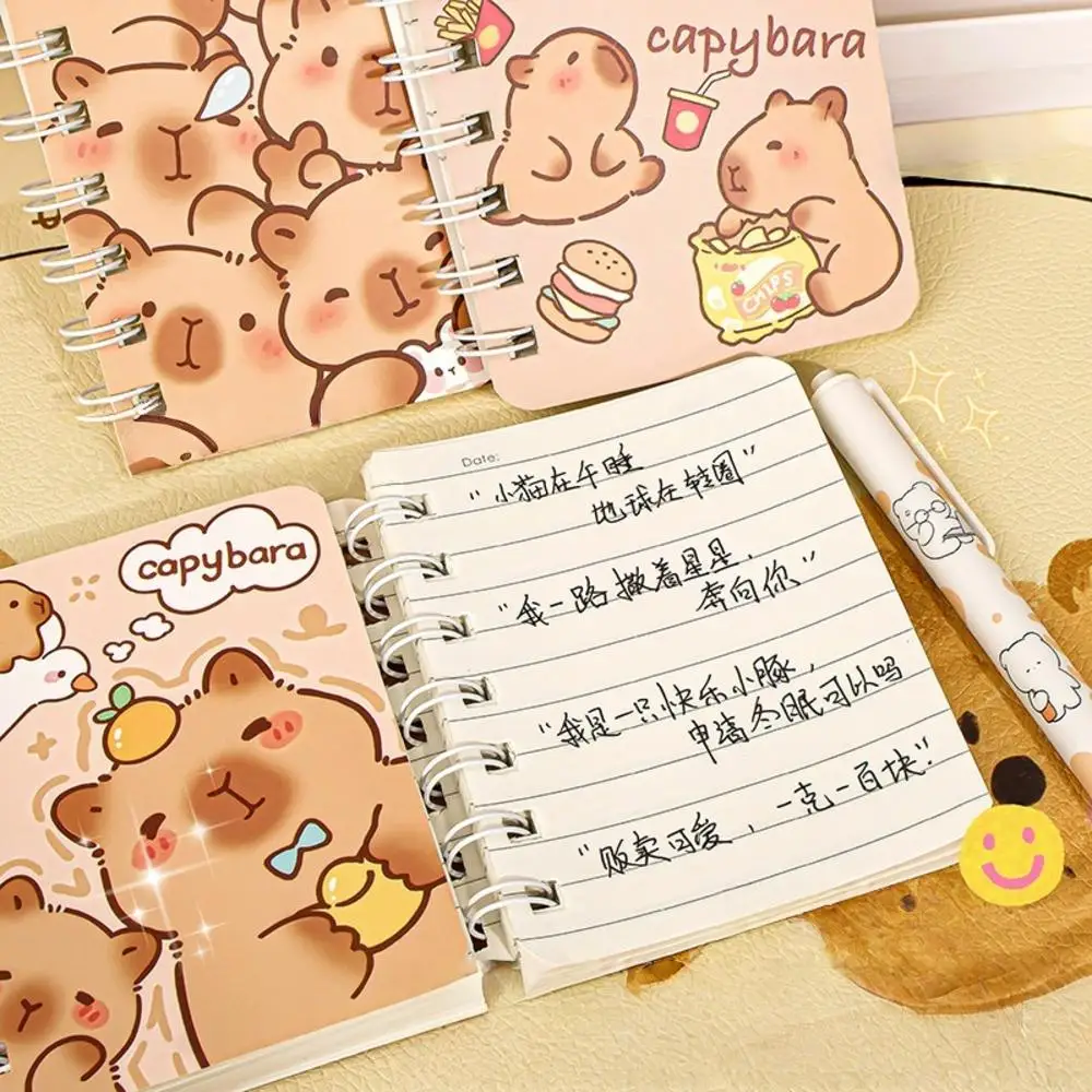 Kawaii Coil Notepad Mini Notebook portatile piccolo blocco note per note quotidiane cancelleria per bambini regalo materiale scolastico accessori per ufficio
