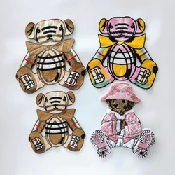 large embroidery big chenille patch bear animal cartoon badges bears appliques patches for clothing ID229191