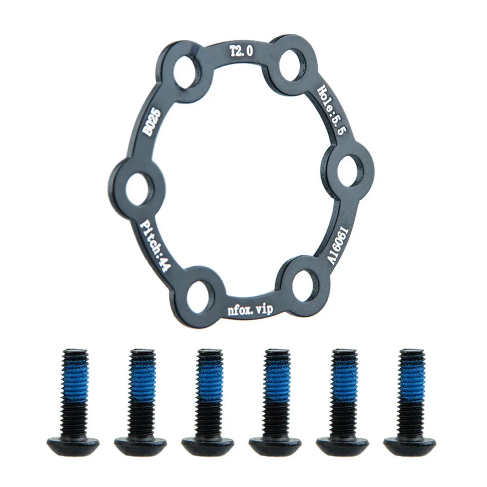 Brake Pads Brake Disc With Screws Electric Scooter Mountain Bicycle 6-hole Aluminum Alloy For Bicycle High Huality