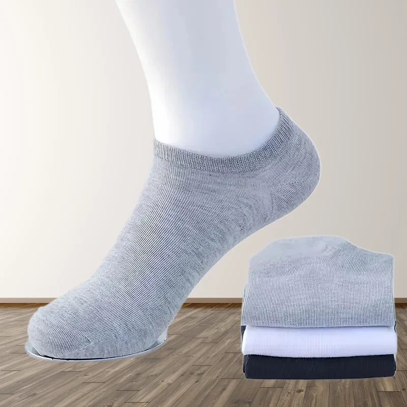 5/10/20 Paar Herren hochwertige Boots socken Mode Sport Schweiß absorption einfarbig niedrig geschnittene rutsch feste Business niedrige Söckchen