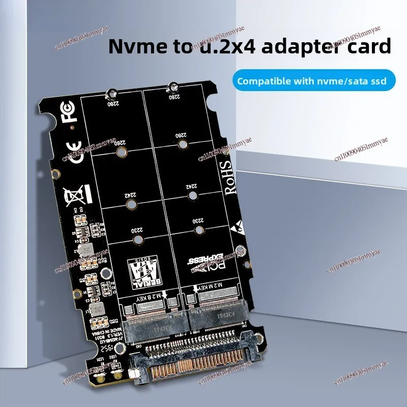 U2PCB U.2 Adapter Card SFF-8639 Expansion Card PCIE3.0 X4 SATA SSD Dual Interface
