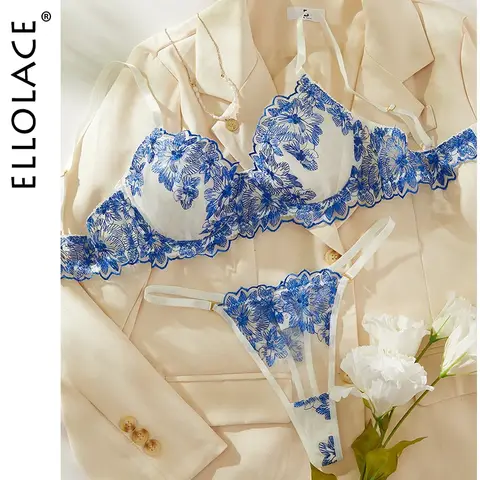 Ellolace 꽃 란제리 이국적인 세트 브래지어 키트 레이스 자수를 밀어 친밀한 물건 이국적인 세트를 통해 볼 Tulle 속옷 Best5 Ellolace 꽃 란제리 이국적인 세트 브래지어 키트 레이스 자수를 밀어 친밀한 물건 이국적인 세트를 통해 볼 Tulle 속옷 Best5