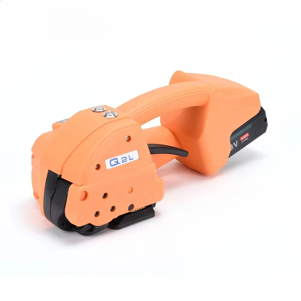Q2L Portable Battery Strapping Tool Handheld Electric Strapping Machine PP PET Packing Machine for Wooden case Pallet Packaging