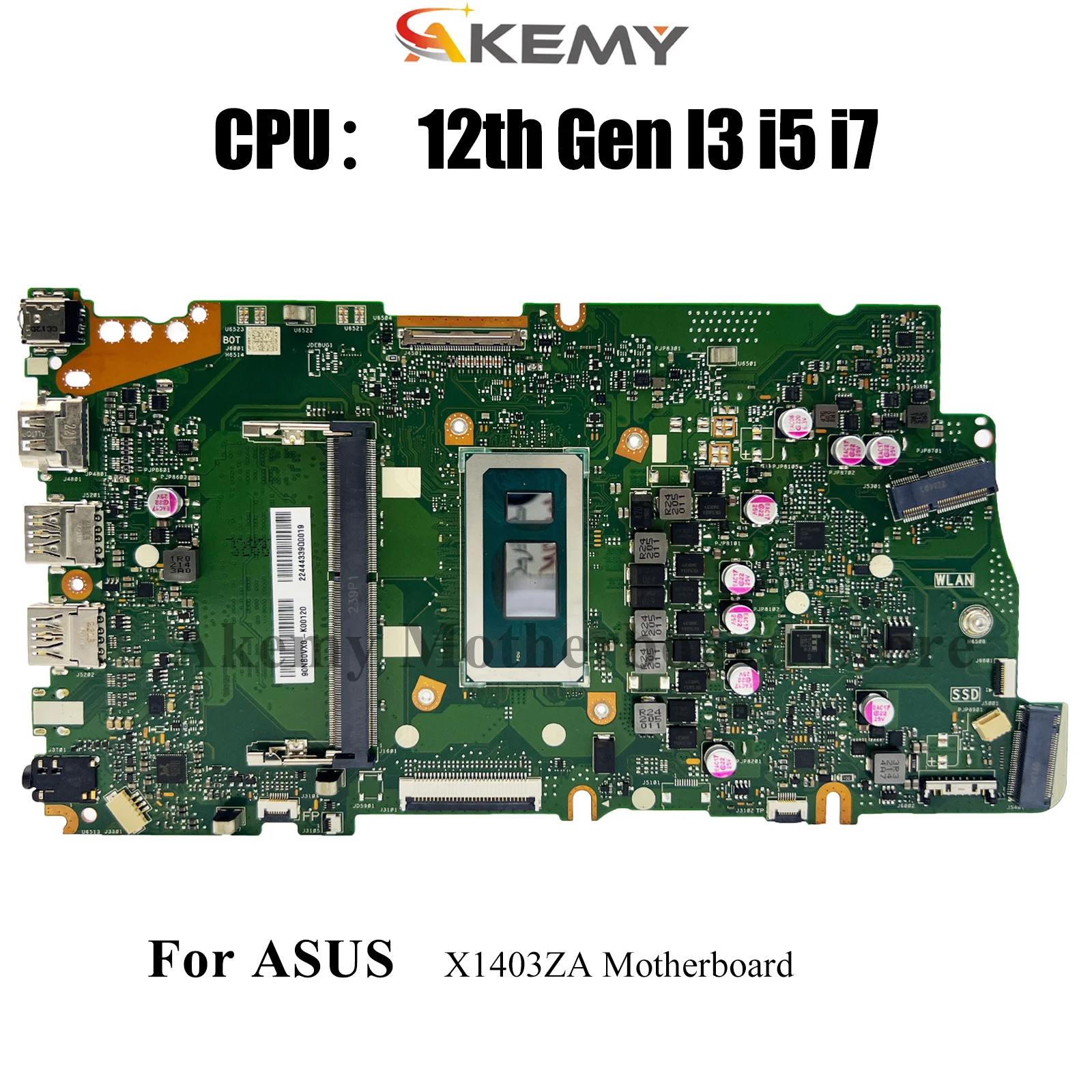

X1403ZA Материнская плата для ноутбука ASUS VivoBook X1403ZA X1403Z Материнская плата для ноутбука с I3 i5 i7 12-го поколения 100% тест, ОК, быстрая доставка