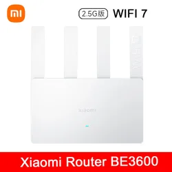 Xiaomi Router BE3600 2.5G WiFi 7 2.4/5GHz Dual Frequency Mesh 160MHz 3570Mbps Network Speed Repeater VPN Work with Mijia APP