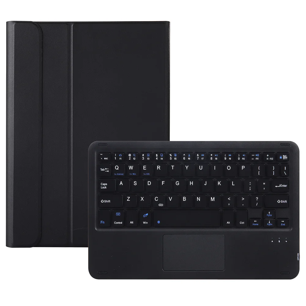 

AV11-A For vivo Pad Leather+TPU Case with Touchpad Bluetooth-compatible Keyboard - Black