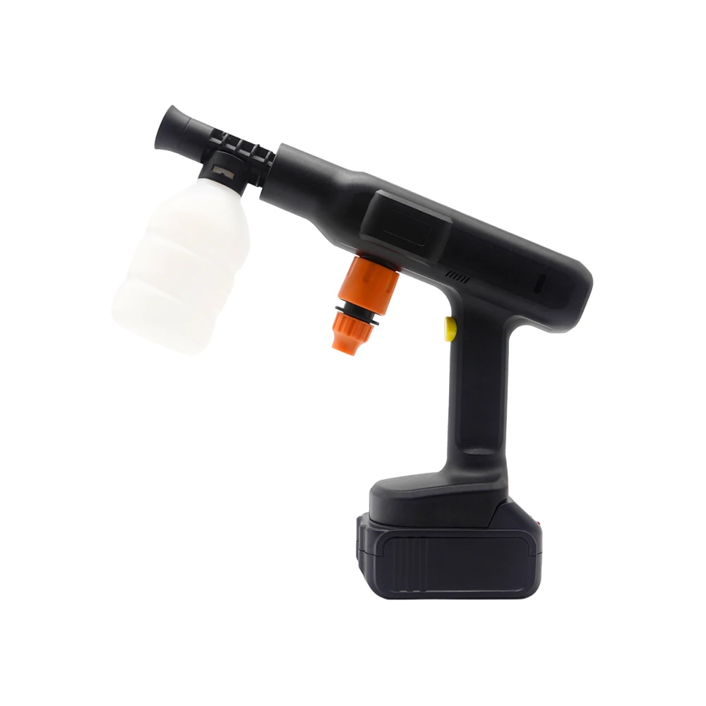 

Portable Electric Pressure Cleaner Wireless 21V Power Washer Gun Self-Priming Filter 8 MPa Pressure 3000mAh Battery for Garden