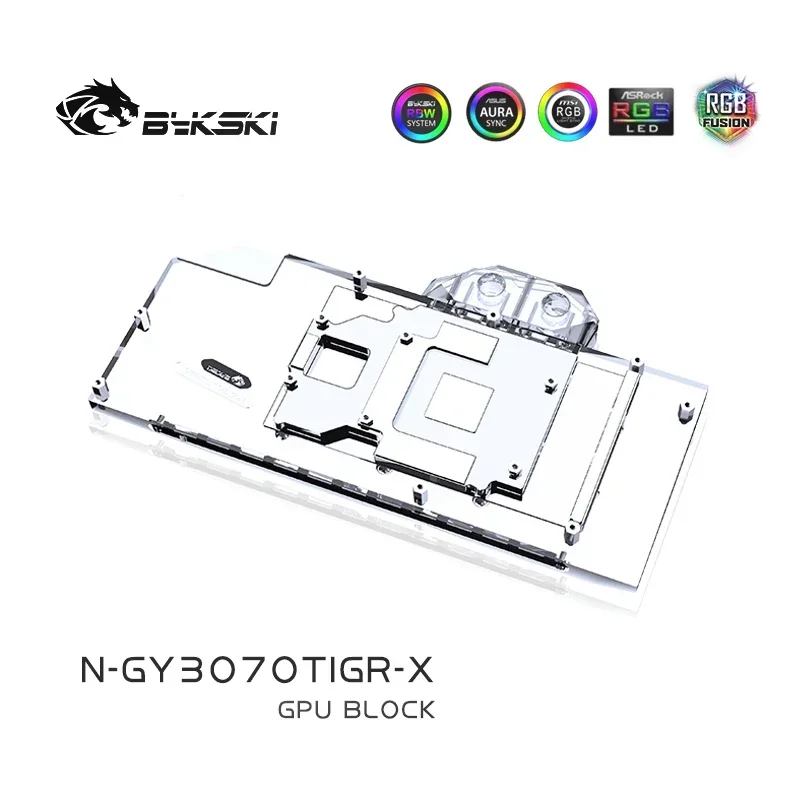 Bykski GPU Water Block for GALAXY Geforce RTX 3070TI/3070 GAMER OC Graphics Card /with Backplane/Cooled Radiator N-GY3070TIGR-X
