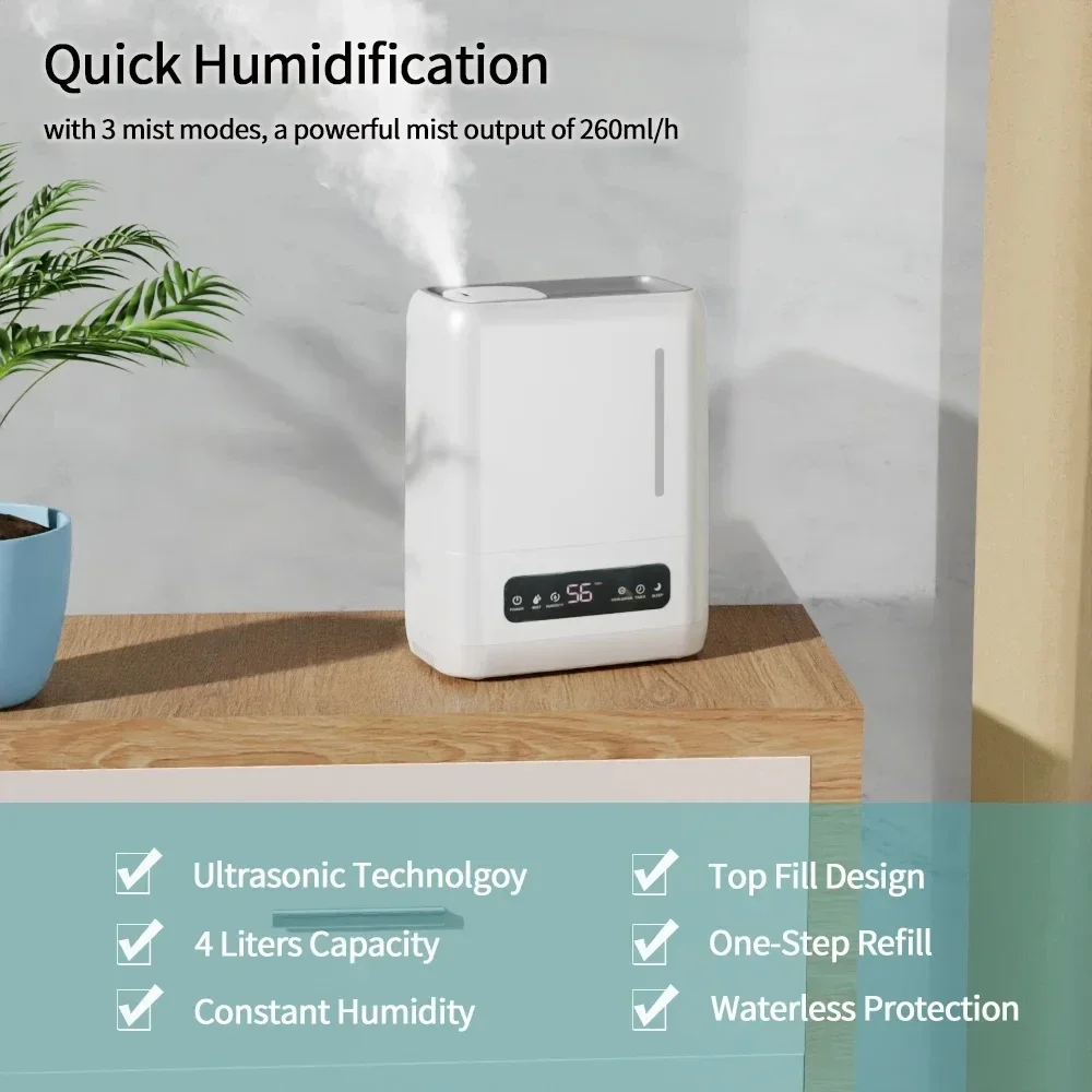 Air Humidifier UV Germicidal Aromatherapy Machine Portable Home Office for Pregnant Women and Baby Oil Diffuser Remote Control