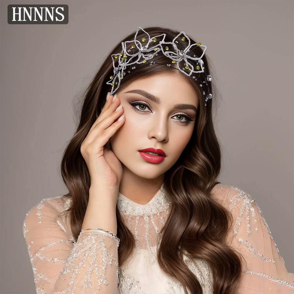 

TOPQUEEN Bridal Wedding Diamond Chain Hair Bracelet Handmade Extremely Simple Style Women Banquet Party Hair Accessories YXA197