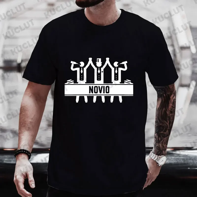 Camisetas de despedida de soltero español Evg Man Equipo Del Novio Tops novio camisetas de despedida única padrino de boda mejor hombre