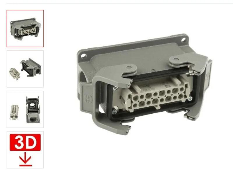 Harting Han Rectangular Industrial Connector Aviation Plug Socket