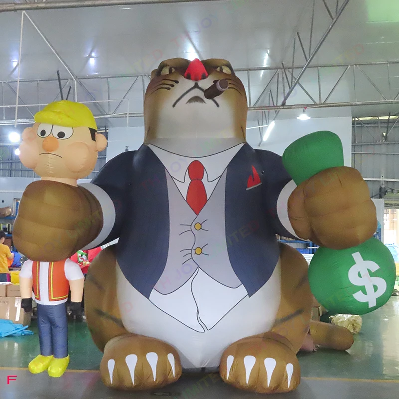 Desenhos animados infláveis gigantes feitos sob encomenda do gato gordo para a propaganda exterior