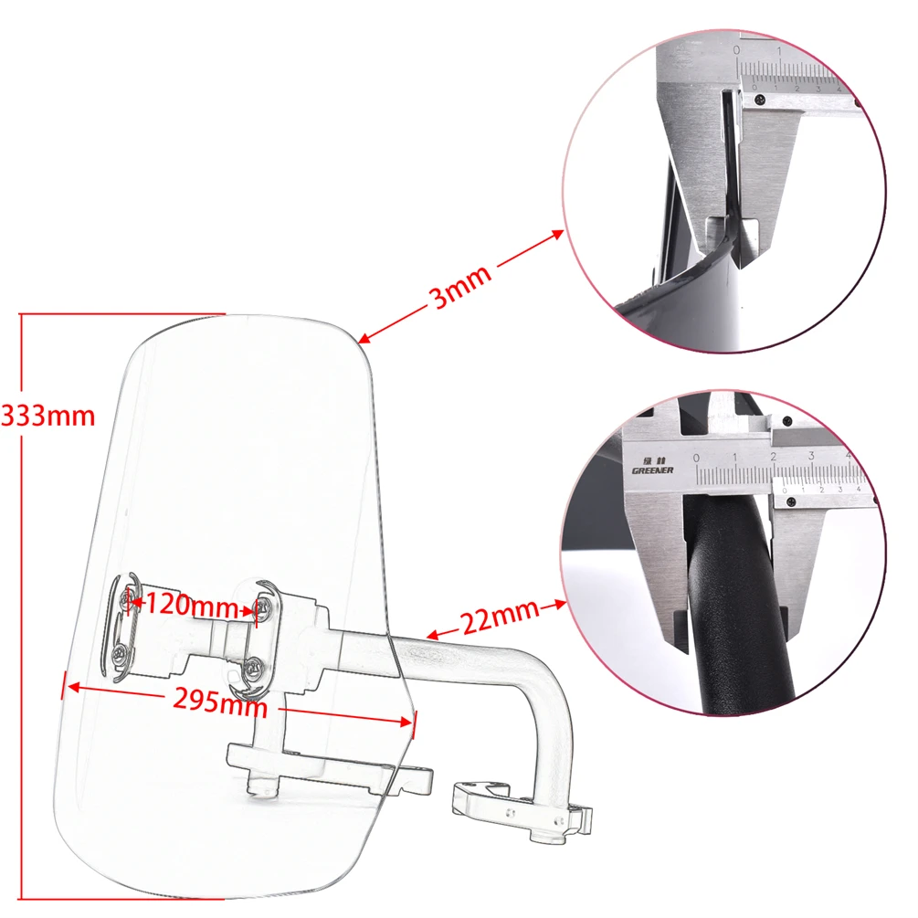 For Honda Hunter Cub CT 125 Trail125 2020-2025 CT125 Windshield Windscreen Wind Deflector Shield Screen Motorcycle Accessories - view 6