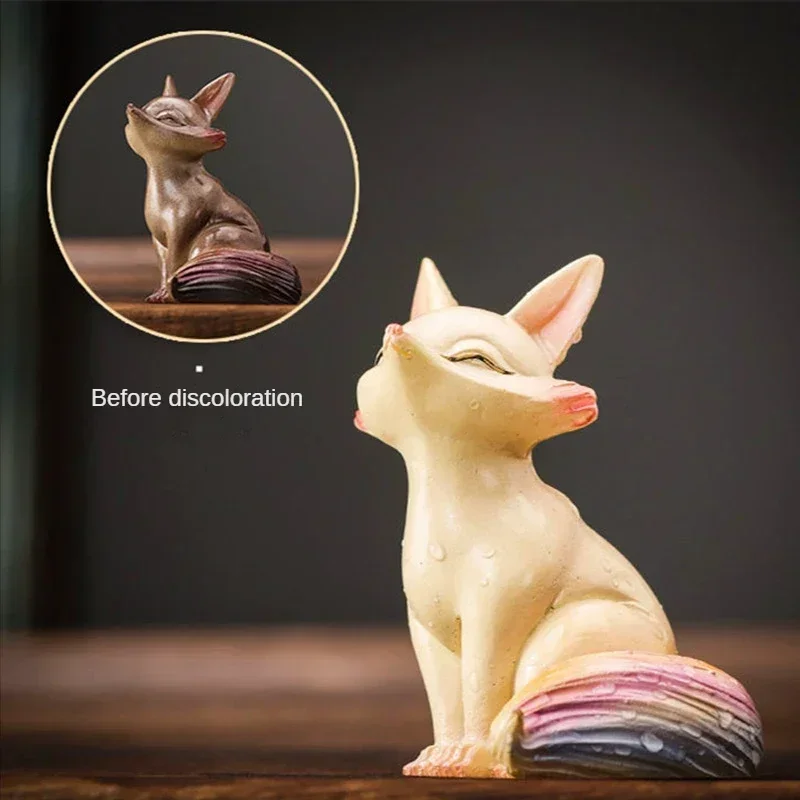 Color Changing Tea Pets Ornaments Home Office Tea Table Pets Ornaments