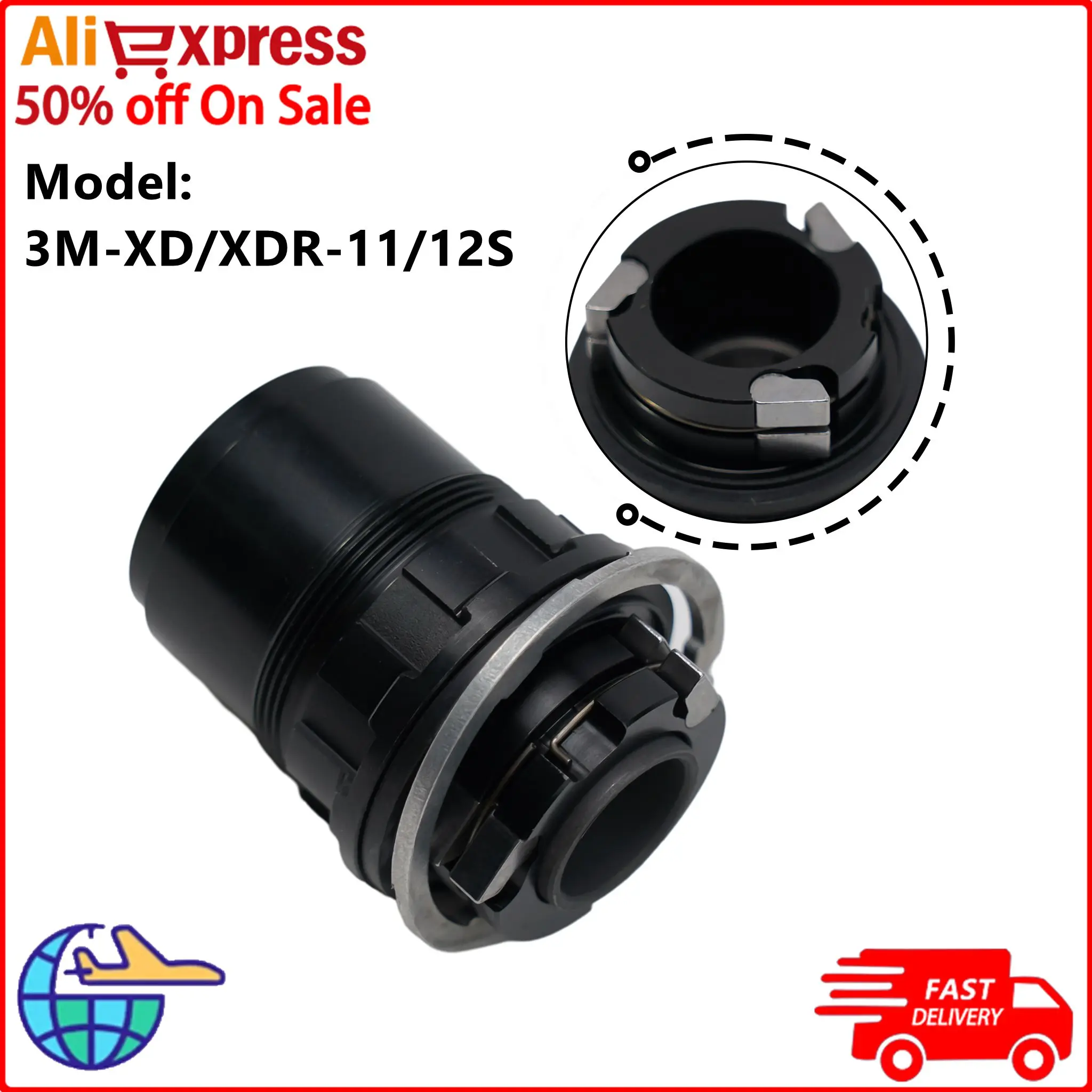 

Advanced MTB Road Bike Freehub Body For 1112 Speed Bicycle 3-Claws XD/XDR 11/12 Speed Freehub Base 35mm Outer Diameter Ring Gear