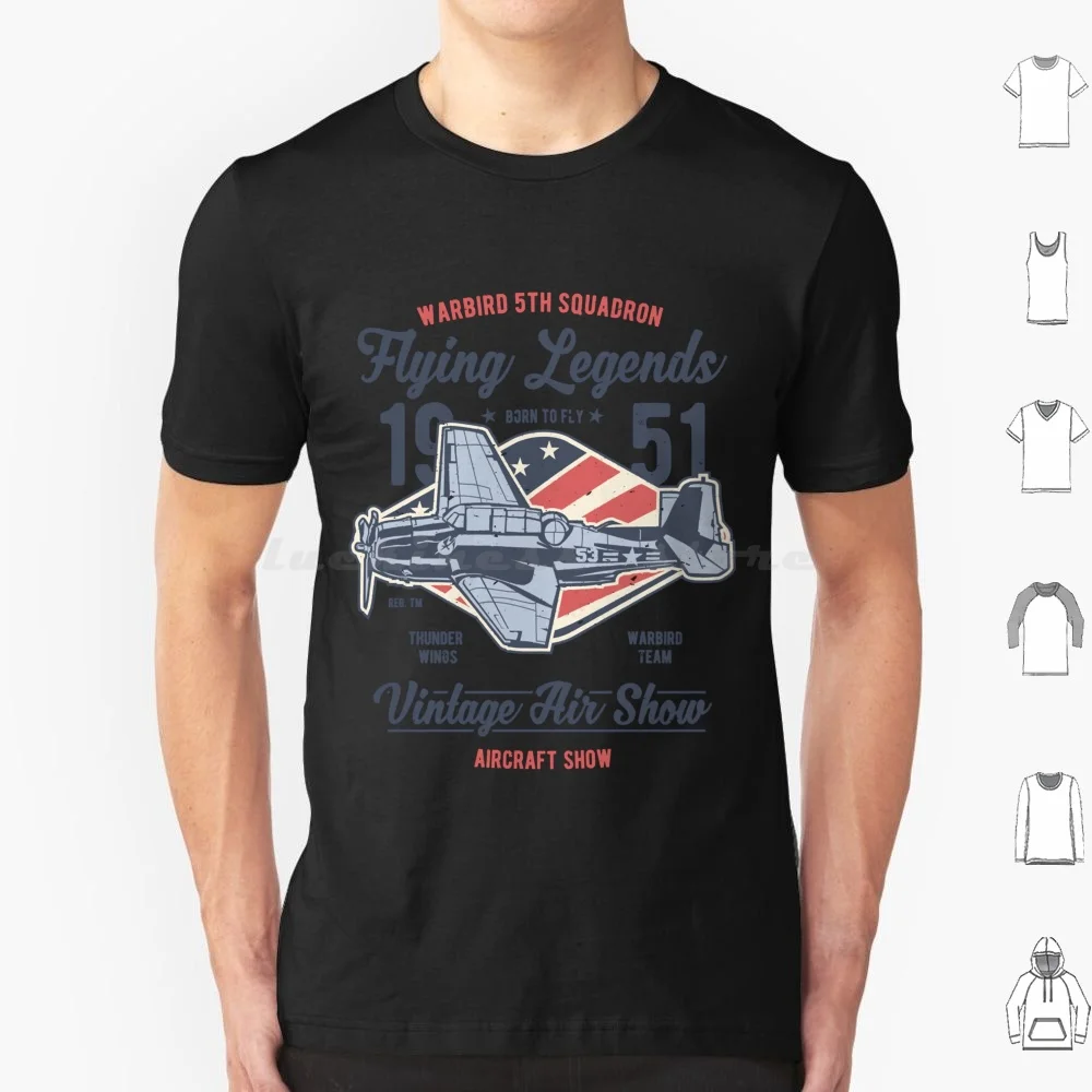 

Mens Womens Vintage Airplane Warbird Squadron Airshow Cute Graphic Gifts T Shirt Cotton Men Women DIY Print Mens Womens Vintage