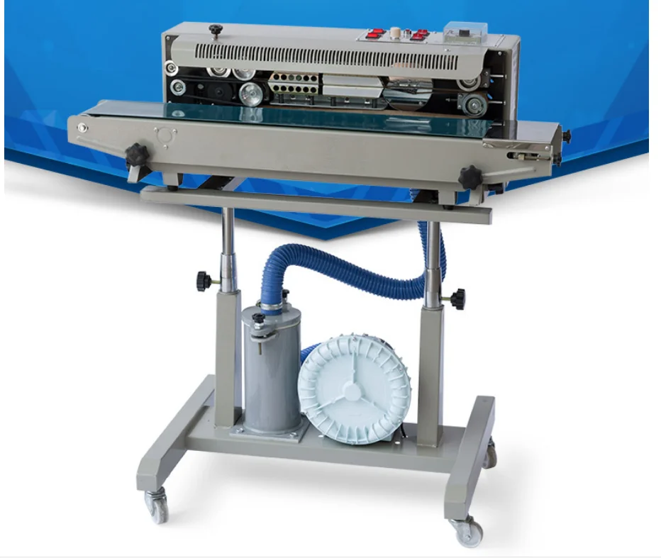 Automatic Continuous Gas Sealing Aerating Band Sealer Machine Gas Flush for Foil Pouch Sealing Machine Date Printing