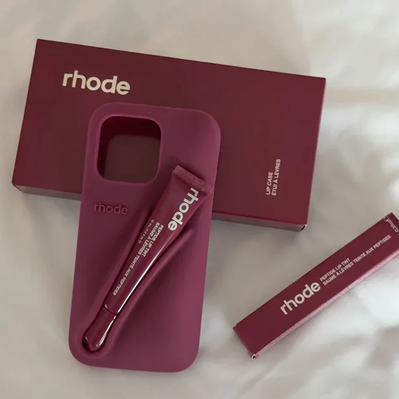 حافظة هاتف Rhode Autumn Limited Edition لهاتف iPhone 17 16 15 14 13 12 11 Pro Max Plus 16E صندوق أحمر الشفاه الهوائي مع ملمع الشفاه #5