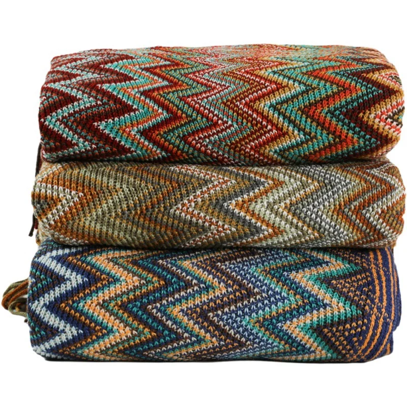 

Bohemian Sofa Blanket Cross Border Knitting Blanket Office Nap Blanket Air Conditioning Blanket